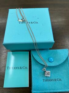 TS91/1円スタート【鑑定済】ティファニー アトラス キューブ ペンダント TIFFANY&Co ネックレス シルバー925 チョーカー アクセサリー