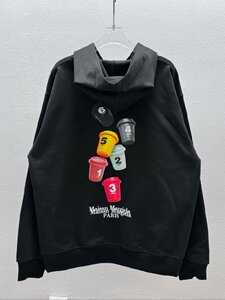 Maison Margiela メゾン マルジェラ ジップパーカー パーカ ブラック 中古 Ｍ TN 1