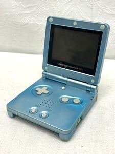 1円〜 Nintendo GAME BOY ADVANCE SP ゲームボーイアドバンスSP AGS-001 任天堂 ゲーム機 本体 パールブルー 当時物 玩具 希少 携帯ゲーム