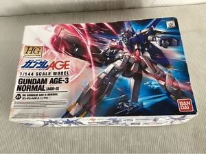 【H0648】 ガンプラ 未組立 ガンダムAGE 1/144 GUNDAM AGE-3 NORMAL 取扱説明書付き　 バンダイ