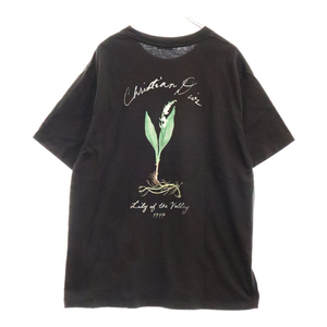 DIOR ディオール 24AW lily of the valley プリント 半袖Tシャツ カットソー ブラック 493J696B0817