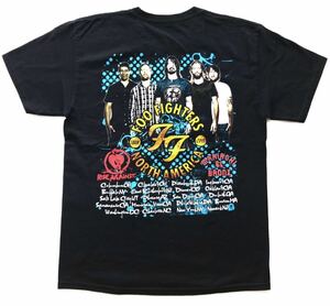 フーファイターズ 2011年 ノースアメリカ ツアー Tシャツ USA企画　　両面プリント バンドTシャツ FOO FIGHTERS ニルヴァーナ 柳5472