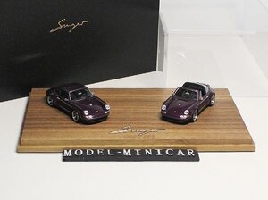 ▲2台！世界限定199台！ Singer 1/64 ポルシェ Porsche 911 Singer Targa 新品