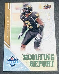 2009 Upper Deck NFL Draft Edition Alphonso Smith /10 212 RC Rookie NFL 10枚限定　シリアル　ルーキー　カード