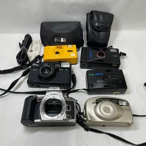 ジャンク/返品不可　カメラまとめ　Minolta Sweet, PIX PANORAMA, FLASH FUJICA Date, Kinon 321 , KYOCERA ULTIMA 300 j02086 j1