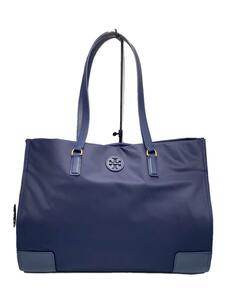 TORY BURCH◆トートバッグ/ナイロン/NVY/無地/136144