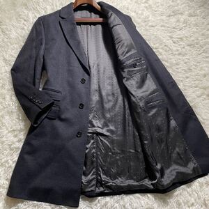 超ド級のXXXL!!!豪華なカシミヤ100%!!!【ヒューゴボス HUGO BOSS】最高級のTAILORED!!! チェスターコート コロンボ◎ オーダメイド◎ 56◎