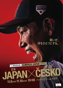 11月10日(日) ラグザス 侍ジャパンシリーズ2024 日本 vs チェコ　バンテリンドーム名古屋　外野応援指定席ライト側　2枚前通路