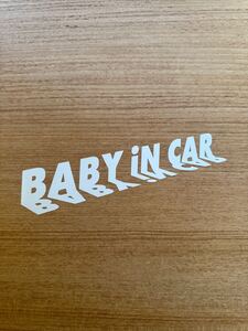 312. 【送料無料】BABY iN CARカッティングステッカー ベイビー 子供 ステッカー 【新品】