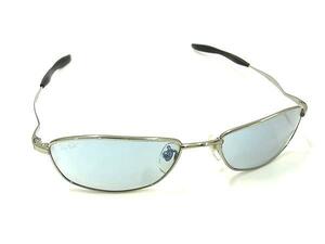 1円 ■極美品■ Ray-Ban レイバン RB 8015 Titanium β 003/46 55□18 サングラス メガネ 眼鏡 メンズ レディース シルバー系 FF3636