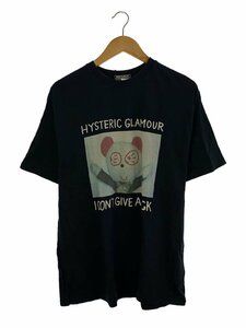 HYSTERIC GLAMOUR◆Tシャツ/XL/コットン/BLK/無地/02233CT04