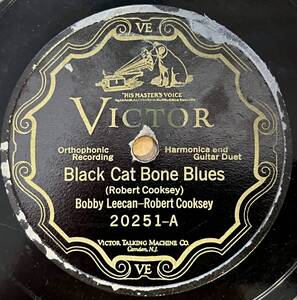 BOBBY LEECAN - ROBERT COOKSEY VICTOR Black Cat Bone Blues/ Dirty Guitar Blues 