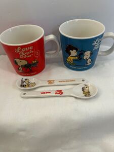 スヌーピー マグカップ 陶器 snoopy ピーナッツ　新品未使用　スプーンおまけ付き　同梱可能