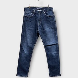 ●洗濯プレス済み● GAP ギャップ デニムパンツ テーパードシルエット 濃紺 インディゴ w31インチ【2835】