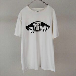 VANS バンズ　デカロゴ　ストリート　tシャツ 半袖　古着　スケーター