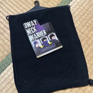 3WAY NECK WARMER ストッパーを調整することで3種類の着こなしが可能になります　1. HAT 2.MASK 3.GAITER 未使用タグ付き