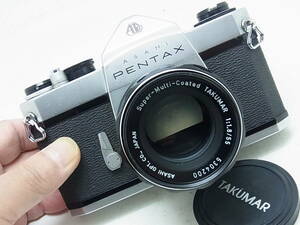 ☆ PENTAX SL+SL+SMCタクマー55mmF1.8(ボディ・メーター・レンズ共に点検整備清掃済み！問題は無し！）☆