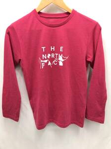 THE NORTH FACE ノースフェイス 長袖Tシャツ ピンク 150 キッズ 24050801