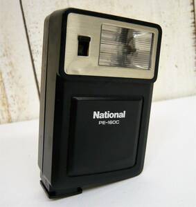 レトロ 当時物 RETRO CAMERA NATIONAL ナショナル フィルムカメラ 用品 アクセサリー ストロボ PE-160C 作動品 Made in japan 日本製