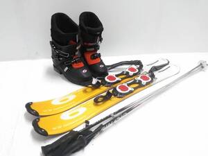 フルセット SALOMON snowblade 99.9cm ファンスキー/ショート スキーボード+Nordica FunDrive 26.5cm スキーブーツ 付 [290SM] @140