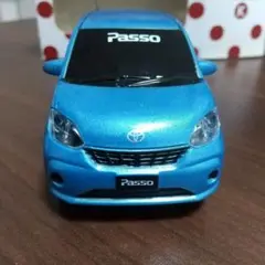 トヨタ Passo プルバックカー　青色 ミニカー