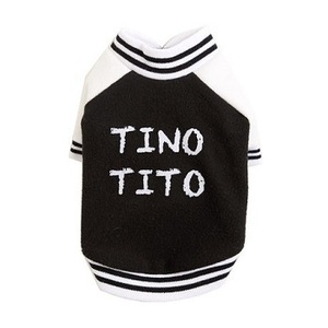 新品★ペット服★TINOTITO★スタジアムジャンパー★ブラック★Lサイズ★胴回り41~43ｃｍ★犬服