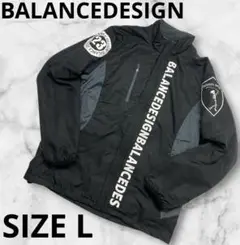 BALANCEDESIGN ナイロンフリースジャケット　スカルデザイン　サイズL