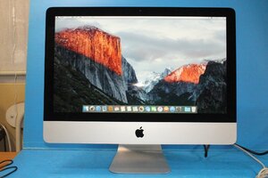 21.5インチ一体型パソコン ■Apple■ iMac (21.5-inch, Late 2015) / Core i5-5250U 1.6GHz / メモリ 8GB / HDD 1TB / El Capitan 10.11.6