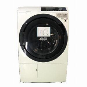 【中古品】 日立 / HITACHI ビッグドラムスリム BD-SG100B 左開きヒートリサイクル方式 2018年製 10kg ホワイト 30018697