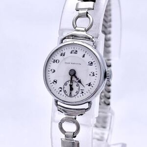 ILLIS イルズ WATCH Co. 腕時計 ウォッチ 手巻き 機械式 スモセコ 銀 シルバー P860