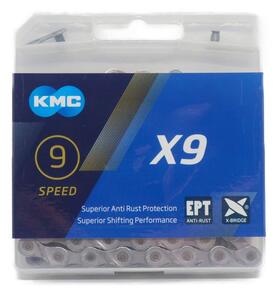 KMC X9 チェーン 9S/9速/9スピード用 114Links (EPT(ANTI-RUST)) 並行輸入品