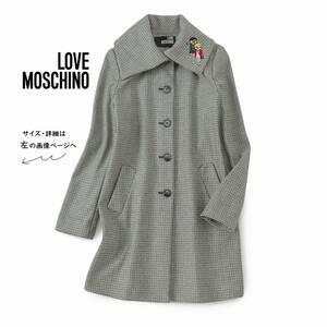 美品★素敵431★ラブモスキーノ10万★9号★刺繍コートE034 