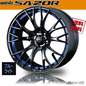 ホイール新品 4本セット WEDS Sport SA-20R BLC2 ウェッズスポーツ 18インチ 5H114.3 7.5J+45 φ73 業販4本購入で送料無料 保証書付 軽量