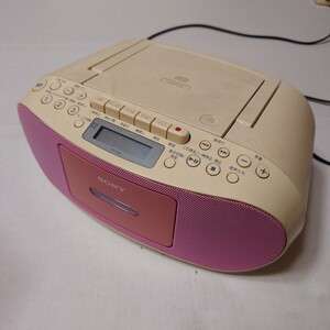 SONY CDラジオカセットレコーダー CFD-S50（P） ピンク CDラジカセ