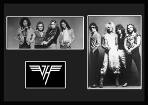 10種類!Van Halen/ヴァン・ヘイレン/ROCK/ロックバンドグループ/証明書付きフレーム/BW/モノクロ/ディスプレイ (1-3W)