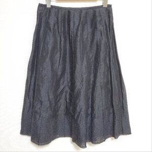 #snc ギャバジンケーティー GabardineK.T スカート 13 黒 光沢 大きいサイズ 麻 レディース [763400]