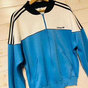 ★ヴィンテージ★ アディダス トラックジャケット ジャージ 80s 90s adidas 菅田将暉 あいみょん ツートン ジップアップ ジャケット