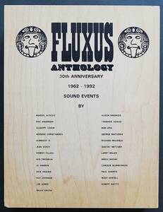 ■フルクサス・アンソロジー 30周年記念【FLUXUS ANTHOLOGY 30th ANNIVERSARY 1962-1992】カセットテープ全8本 Slowscan 限定260部