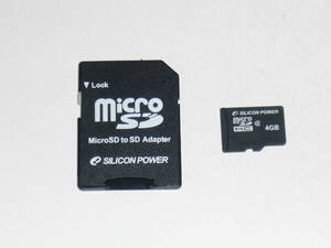 動作保証！送料無料！SILICON POWER microSDHC 4GB クラス④