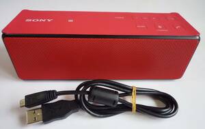 SONY ソニー スピーカー SRS-X33 レッド 赤 ワイヤレススピーカー パーソナルオーディオシステム 重低音 Bluetooth 本体