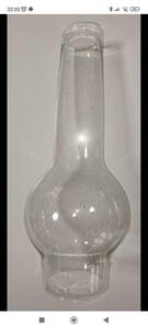 沖縄県　昭和レトロ　ランプのホヤ　 ガラス製　古硝子　気泡硝子　コレクション