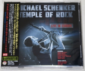 ☆ マイケル・シェンカー MICHAEL SCHENKER テンプル・オブ・ロック ライヴ・イン・ヨーロッパ LIVE IN EUROPE 初回盤 帯付 日本盤新品同様