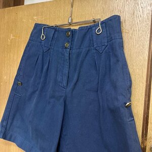 ETRO エトロ コットンハーフパンツ 091-18585-9602 サイズ40 ネイビー ショートパンツ digjunkmarket