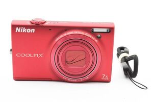 【ジャンク】ニコン Nikon COOLPIX S6100 レッド #3906A883