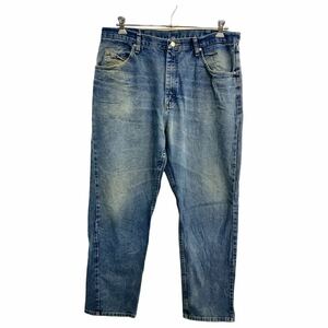 Wrangler デニムパンツ W38 ラングラー ビッグサイズ インディゴ コットン メキシコ製 古着卸 アメリカ仕入 2312-614