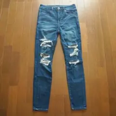 アメリカンイーグル HI-RISE JEGGING クラッシュ ジェギング