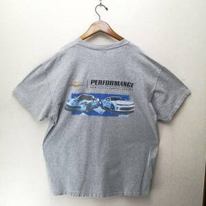 GILDAN製　CHEVROLET PERFORMANCE　コルベットZ51 カマロ LT RSプリントTシャツ XL GRAY