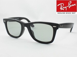 ケース黒 Ray-Ban レイバン RB2140F-601/52 52サイズ サングラス WAYFARER ウェイファーラー ライトカラー ライトグリーン