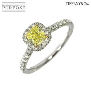 ティファニー TIFFANY&Co. ソレスト ダイヤ 0.52ct FIY/VVS2/EX 11号 リング K18 YG 750 Pt プラチナ 指輪 Diamond【鑑定書】 90226454