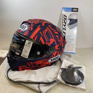 【MH-8794】未使用新品 SHOEI ショウエイ X-Fifteen X-15 MARQUEZ DAZZLE マルケス ダズル TC‐10 フルフェイス ヘルメット XLサイズ